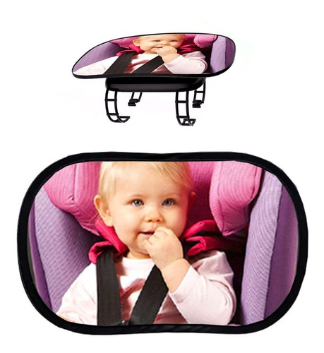 Espejo Retrovisor Asiento Trasero Universal Multiuso Bebes