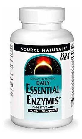 Enzimas 500 Mg, Source Naturals, 60 Cápsulas