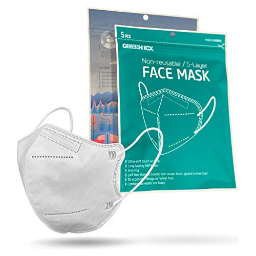 Máscara Facial Protectora Desechable De 10 Paquetes [k...