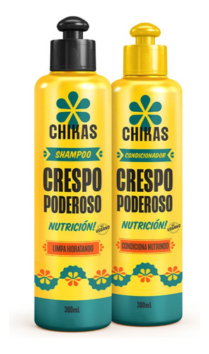 Shampoo E Condicionador 300ml Crespo Poderoso Chikas