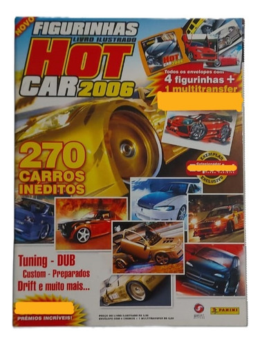 Album De Figurinhas Hot Car 2006 - Vazio