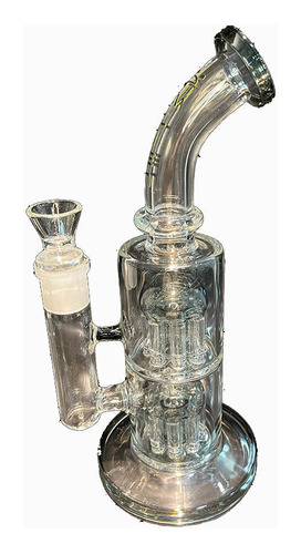 Alien Bong Doble Percolador Con 16 Brazos 30cm