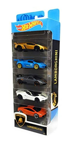 Mattel Hot Wheels Lamborghini - Juego De 5 Ruedas