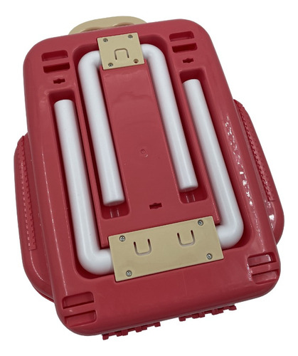Juguete Cocina Portátil Comida Plastilina Utensilios Mochila Color Rosa