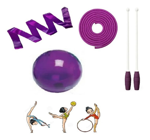 Itens Ginastica Rítmica(bola,maça Conectável,corda E Fita)