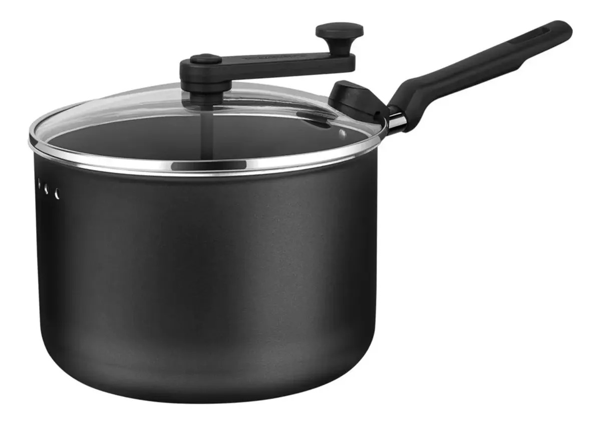 Pipoqueira Tramontina Loreto Antiaderente Starflon 20cm 3,5l Cor Grafite 20387/020