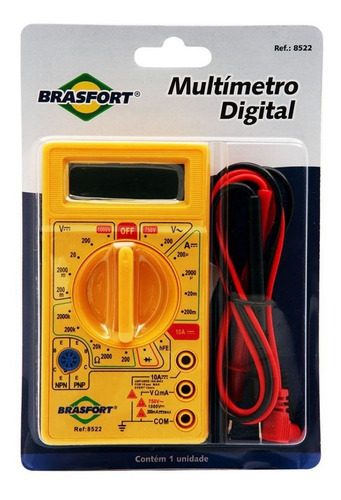 Imagem 2 de 2 de Multímetro Digital Eletrônico Brasfort