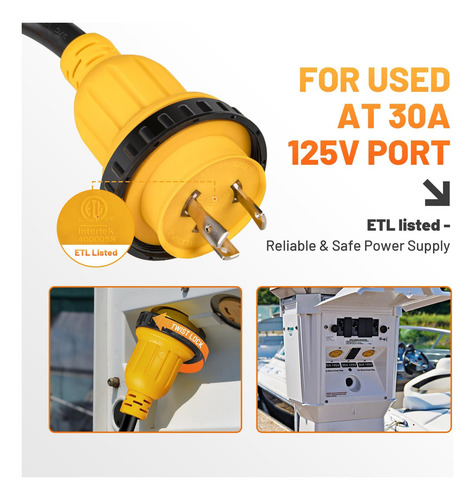 Adaptador Divisor Elétrico Mecmo Nema L5-30p Para 2 L5-30r