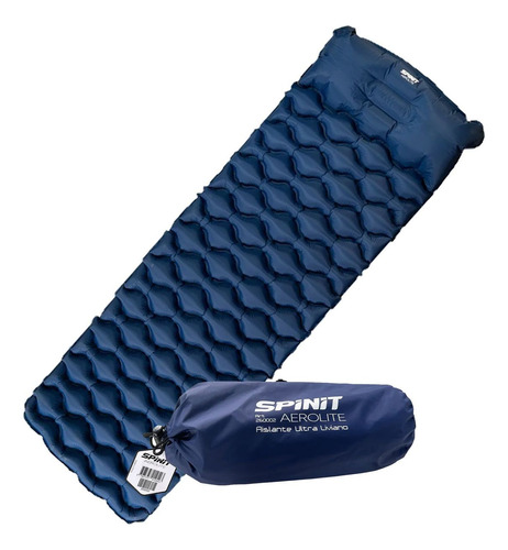 Colchoneta Inflable Spinit Aerolite Con Almohada Camping