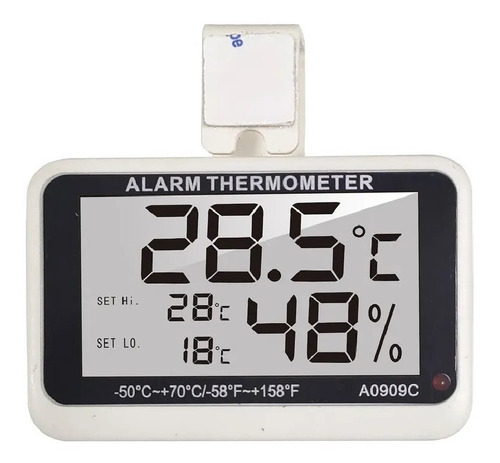 Termómetro Higrómetro Para Refrigerador Con Alarma Alta Baja