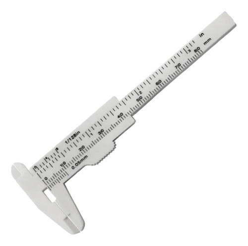 Mini Medidor De Plástico, Mxvej-005, 5pzas, Blanco, 0-80mm,