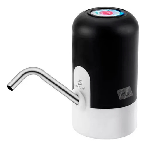 Dispensador De Agua Eléctrico Recargable, Usb, Bomba De Agua Color Negro