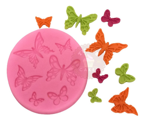  Molde Silicona Mariposas X6 Repostería Fondant Porcelana