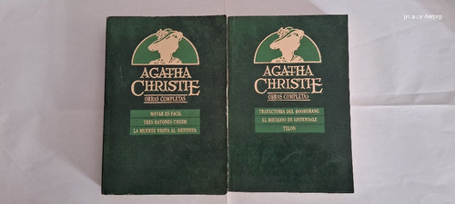 Agatha Christie. Obras Completas. Lote De 2. Tomos 1 Y 2.