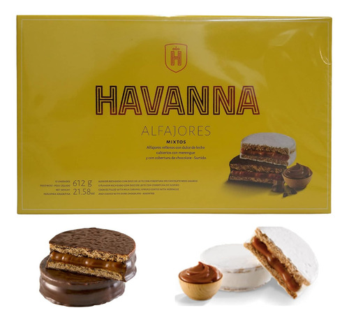 Alfajores Havanna Mixtos 6 Unidades Chocolate Dulce De Leche