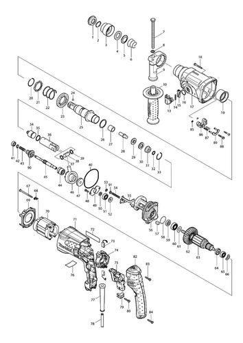Inducido Para Rotomartillo Makita Hr2470