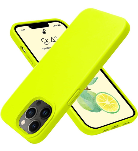 Funda Otofly Para iPhone 13 Pro Max 6.7 (amarillo Fluor)