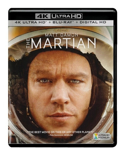 Mision Rescate The Martian Pelicula 4k Ultra Hd + Blu-ray