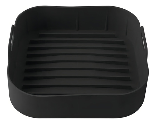 Forma Silicone Fritadeira Air Fryer Microonda Quadrado Alça