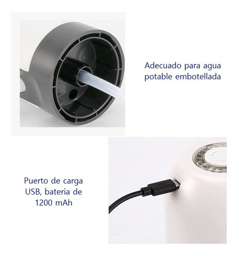 Imagen 5 de 9 de Dispensador Automático De Agua Para Botellón Recargable Usb