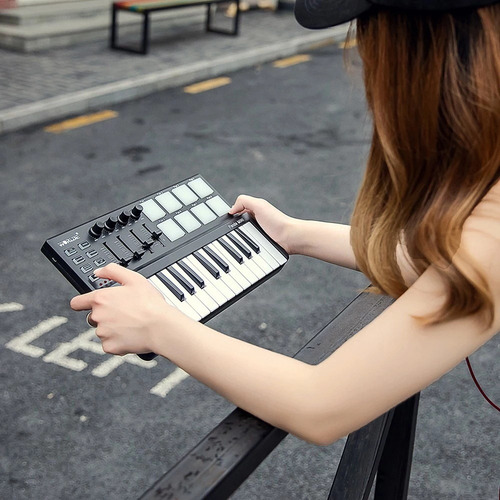 Wj1 Controlador Midi Controlador De Batería Usb Midi Pad