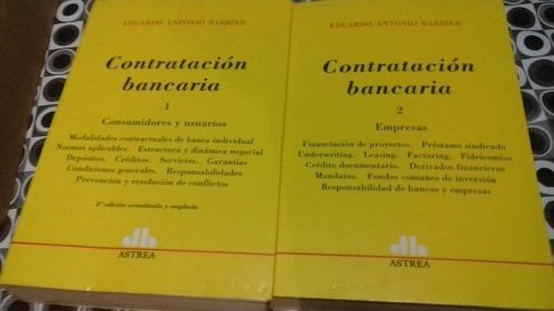 Contratación Bancaria. 2 Tomos Consumidores Y Usuarios, De Barbier, Eduardo A.. Editorial Astrea En Español