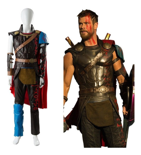 Thor Ragnarok Traje De Batalla Arena Cosplay Disfraz Hombre