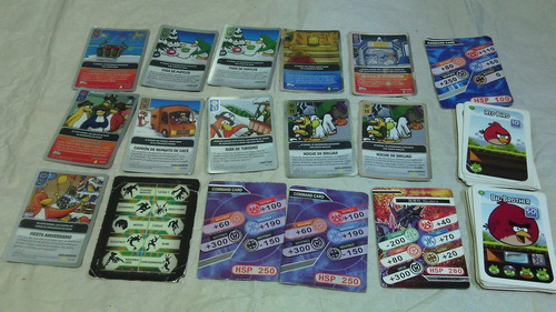 Lote Cartas Figuritas Club Penguin Angry Birds Ninjas