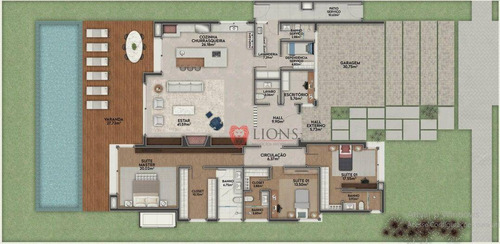 Imagem 3 de 3 de Casa Com 4 Dormitórios À Venda, 290 M² Por R$ 3.410.000,00 - Prado - Gravataí/rs - Ca1321