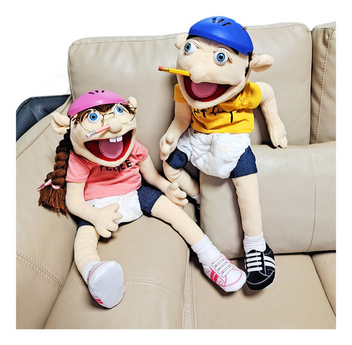 . C Accesorios For Fiestas Jeffy Marioneta De Mano Peluche
