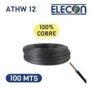 Cable #12 100% Cobre Elecon (cable Espia) Rollo De 100 Metro