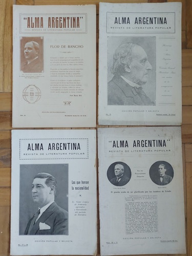 Antigua Revista Alma Argentina. Rev. Lit Popular. Ian 854