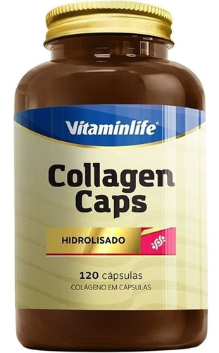 Collagen Caps Vitaminlife 120 Cápsulas Sem Sabor