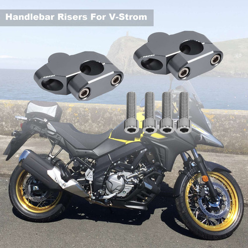Elevadores De Manillar Queenly-para V-strom 250 650 Dl650 V-