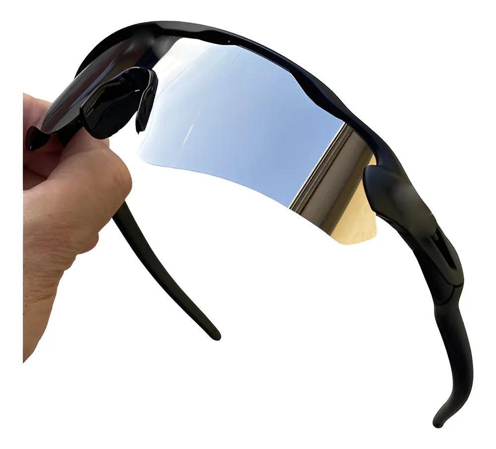 Óculos De Sol Sem Marca Ev Esportivo Bike Ciclismo Corrida Lente Preto/black