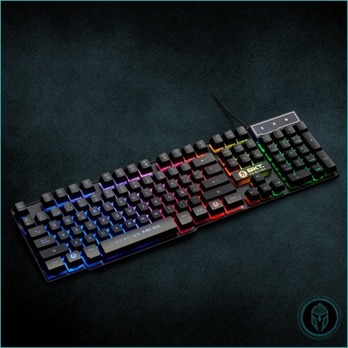Imagen 8 de 8 de Kit de teclado y mouse gamer BKT BKTMK85 Español de color negro