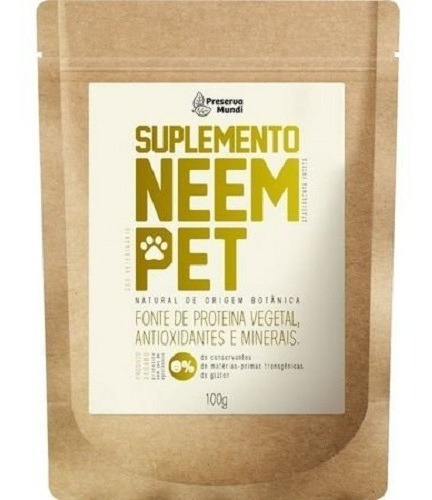 Suplemento Alimentar Natural Neem Pet Preserva Mundi +brinde