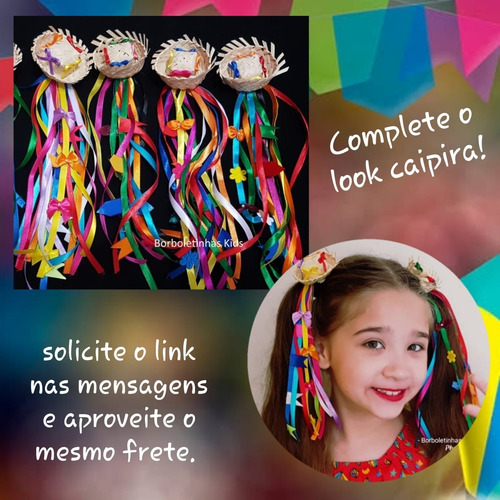 Imagem 6 de 6 de Vestido Caipira Festa Junina Infantil Juvenil Até 16