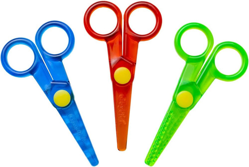 Crayola My First Safety Scissors, Toddler Art Supplies, 3ct