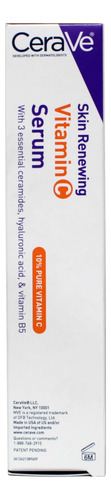 Serum Cerave Con Vitamina C Y Ácido Hialurónico 30 Ml (1 Paq