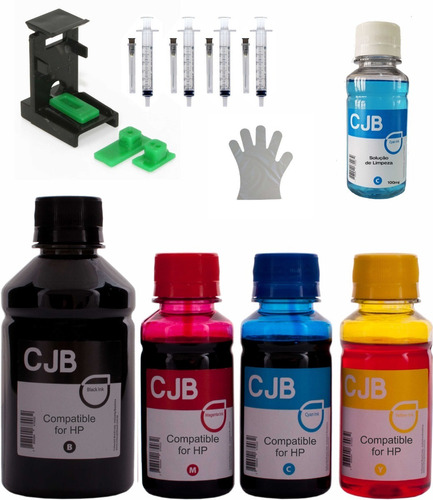 Imagem 1 de 4 de 650ml Tinta P/ Cartucho Hp Impressora 1516 2546 3516 122 662