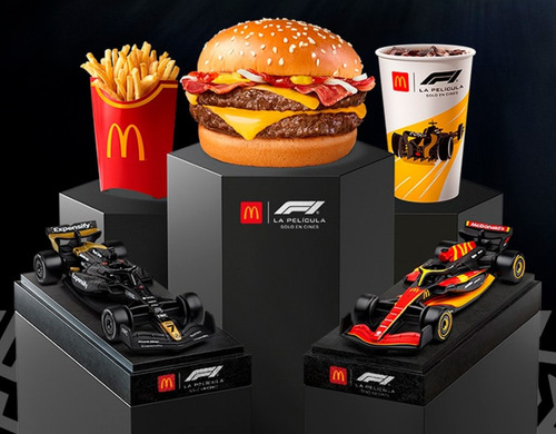 Miniatura Carro Formula 1 Mc Donalds F1 Escala 1/43 Preto Preto