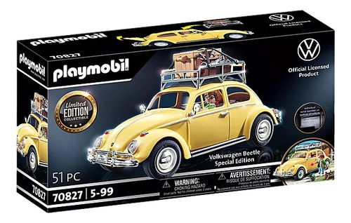 Figura Armable Playmobil Volkswagen Beetle Edición Especial Cantidad de piezas 51