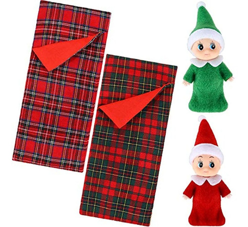 Juego De 2 Muñecas De Elfo De Navidad Para Niños Y Niñas