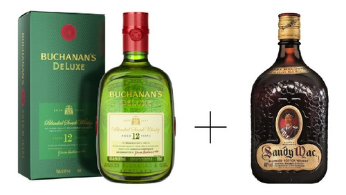Pack Whisky Buchanans 750 + Sandy Mac 750