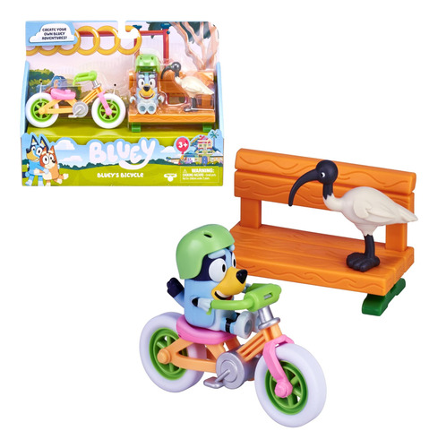 Figura Bluey Con Bicicleta Y Accesorios - Bluey