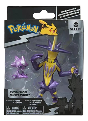Evolution Multi Pack Pokémon Toxel + Toxtricity Figuras 