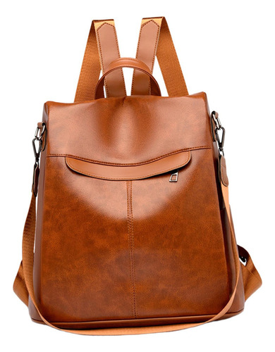 Mochila De Viaje Mochila De Cuero Pu Impermeable Con Correa