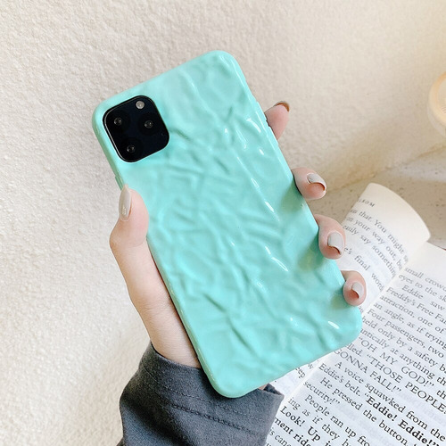 Funda Para iPhone Colores Vivos Textura 3d Moda D Goma +mica