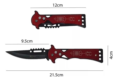 Cuchillo Supervivencia Navaja Automática 21.5cm Bayoneta